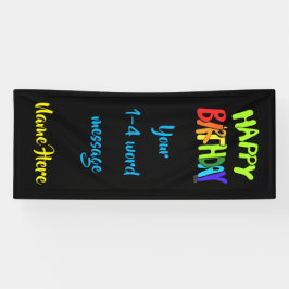 Bright and Happy Birthday Create-Your-Own Spandoek