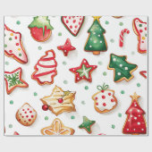 Bright and Joyful Holiday Cookies Cadeaupapier (Vlak)