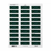 Bright and Merry Holiday Return Adres Labels (Full Sheet)