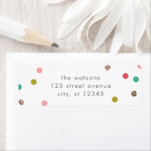 Bright and Merry Holiday Return Adres Labels (Insitu)