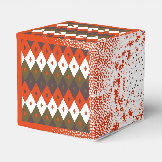 Bright and Vivid Rhombus Pattern Throw Pillow Bedankdoosjes (Achterkant)