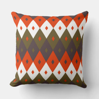 Bright and Vivid Rhombus Pattern Throw Pillow Kussen