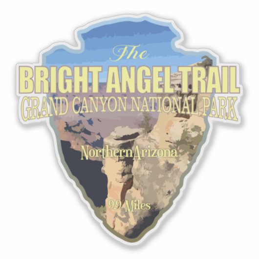 Bright Angel (arrowhead) Sticker (Voorkant)