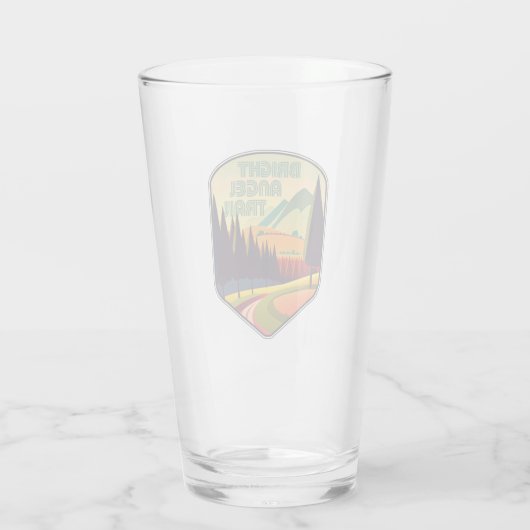 Bright Angel Trail Grand Canyon Kleuren Glas (Achterkant)