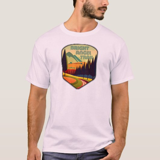 Bright Angel Trail Grand Canyon Kleuren T-shirt (Voorkant)