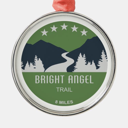 Bright Angel Trail Grand Canyon Metalen Ornament (Voorkant)