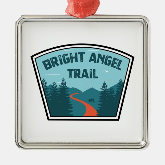 Bright Angel Trail Grand Canyon Metalen Ornament (Voorkant)