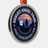 Bright Angel Trail (rd2) Metalen Ornament (Rechts)