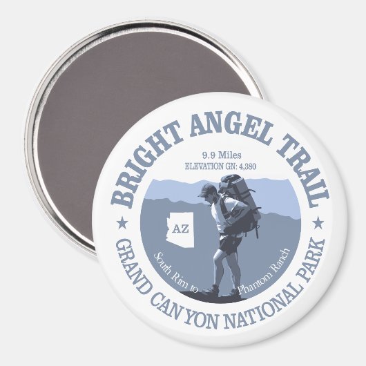 Bright Angel Trail (rd) Magneet (Voorkant / Achterkant)