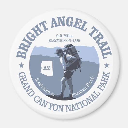 Bright Angel Trail (rd) Magneet (Voorkant)
