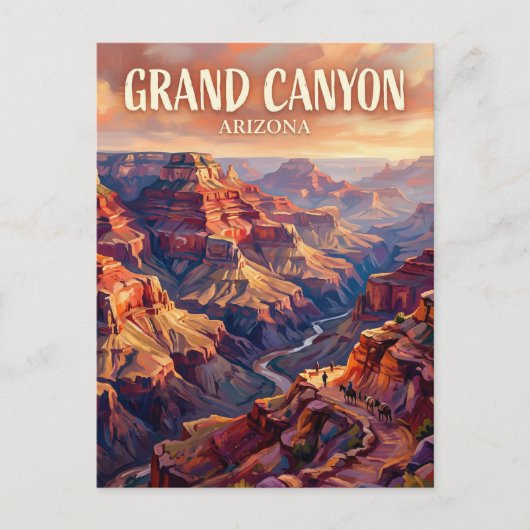 Bright Angel Trail VS Briefkaart (Voorkant)