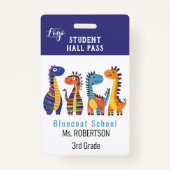 Bright Animals leraar of student pas Badge (Voorkant)