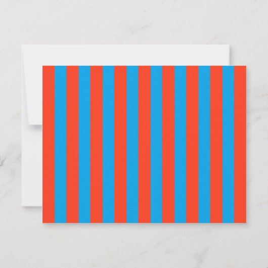 Bright Aqua & Tangerine Wavy Note Card Kaart (Achterkant)