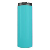 Bright Aqua Tumbler met naam | bewerkbaar Thermosbeker (Achterkant)