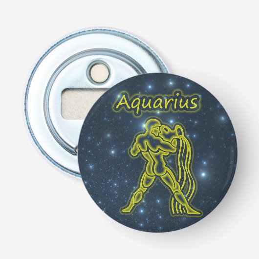 Bright Aquarius Button Flesopener (Voorkant)