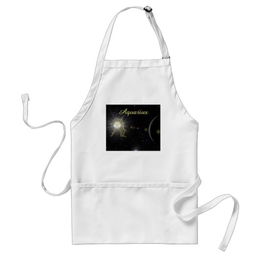 Bright Aquarius Standaard Schort (Voorkant)