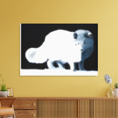 Bright Arctische vos Canvas Afdruk (Insitu (Woonkamer))