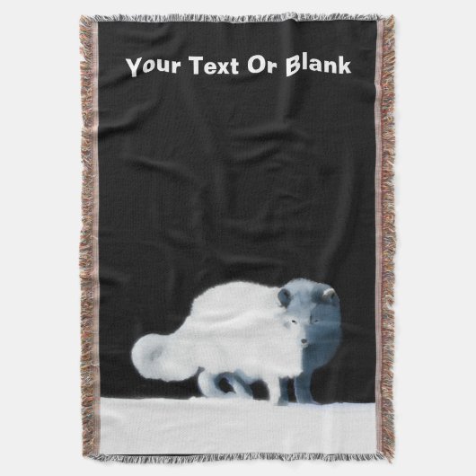 Bright Arctische vos Deken (Voorkant Verticaal)