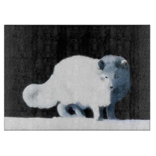 Bright Arctische vos Snijplank (Voorkant)