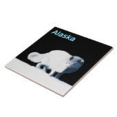 Bright Arctische vos Tegeltje (Zijkant)