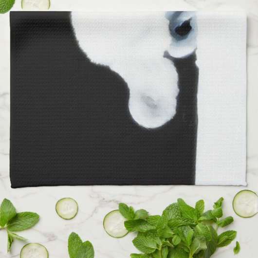 Bright Arctische vos Theedoek (Gevouwen)