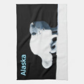 Bright Arctische vos Theedoek (Verticaal)