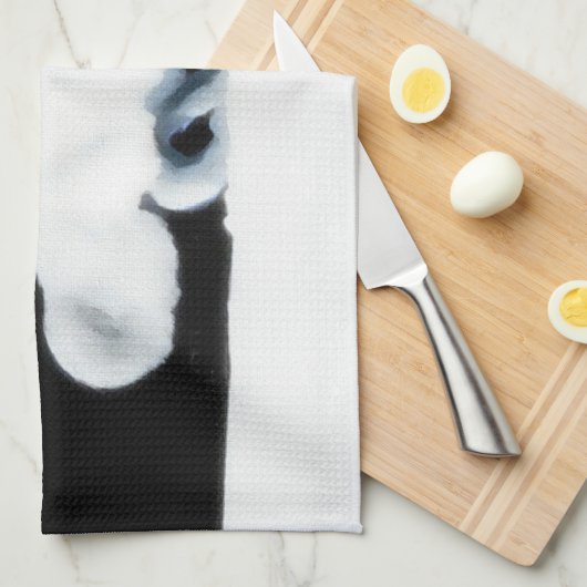 Bright Arctische vos Theedoek (Quarter Fold)