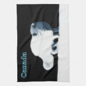 Bright Arctische vos Theedoek (Verticaal)