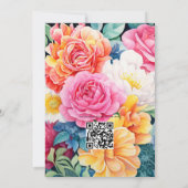 Bright Array Bloemen Zomer Bruiloft Kaart (Achterkant)