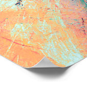 Bright Art Splashes. Abstract painting trendy Poster (Hoek)