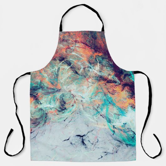 Bright artistic splashes. Abstract painting trendy Schort (Voorkant)
