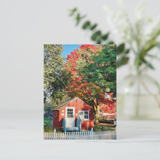 Bright Autumn Boerderij Briefkaart (Staand voorkant)