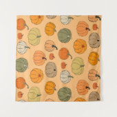 Bright autumn vintage seamless pattern background wandkleed (Voorkant (horizontaal))