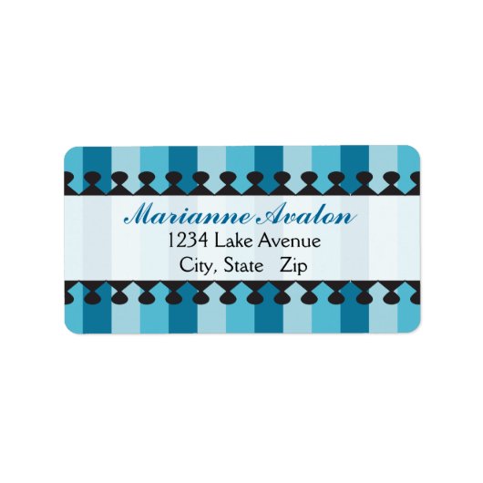 Bright Awnings Blauwe Adresetiketten Etiket (Voorkant)