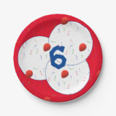 Bright Ballons & Confetti Verjaardag Papieren Bordje (Voorkant)