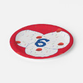 Bright Ballons & Confetti Verjaardag Papieren Bordje (Gekanteld)