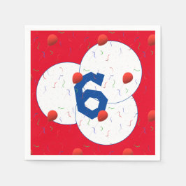 Bright Ballons & Confetti Verjaardag Servet