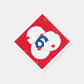 Bright Ballons & Confetti Verjaardag Servet (Hoek)