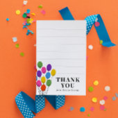 Bright Ballons Verjaardag Dank u Nota Bedankkaart