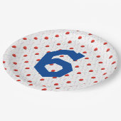 Bright Balloons en Confetti Verjaardag Papieren Bordje (Gekanteld)