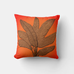 Bright Banana Plant Copper look Kussen