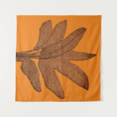 Bright Banana Plant Copper look Wandkleed (Voorkant (horizontaal))