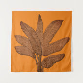 Bright Banana Plant Copper look Wandkleed (Voorkant)