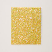 Bright Banana Yellow Faux Glitter Legpuzzel (Verticaal)