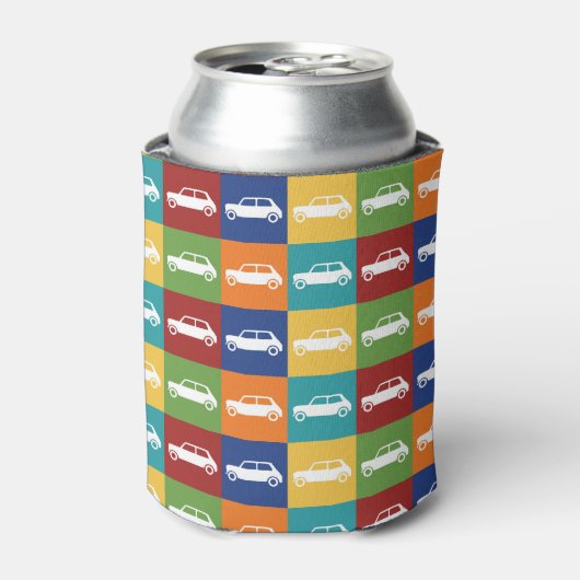 Bright Basics Checkerboard Mini Cooper Blikjeskoeler (Blikje Voorkant)