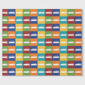 Bright Basics Checkerboard Mini Cooper Cadeaupapier (Vlak)