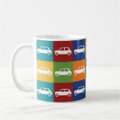 Bright Basics Checkerboard Mini Cooper Koffiemok (Links)