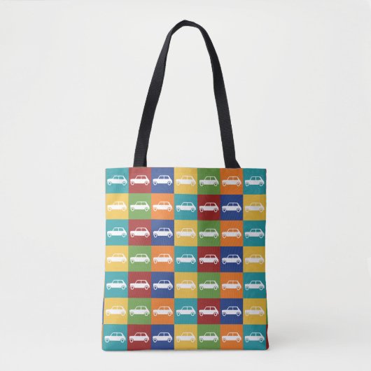 Bright Basics Checkerboard Mini Cooper Tote Bag (Voorkant)