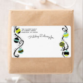 Bright Baubles Ornament Verzendadres Label (Insitu)