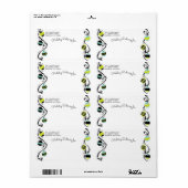 Bright Baubles Ornament Verzendadres Label (Full Sheet)